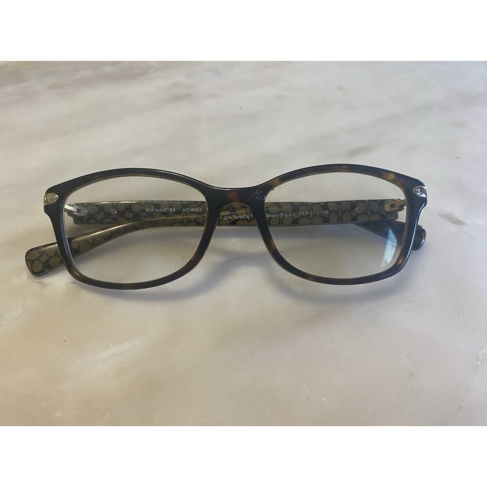 Coach HC6065 5291 Dark Tortoise Military Sig C 51/17/135 Eyeglasses